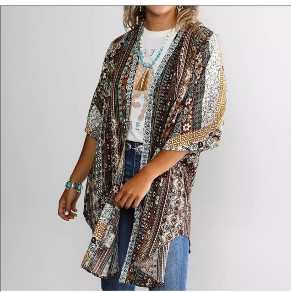 Nwot. Buckle Sterling & Stitch Western Kimono